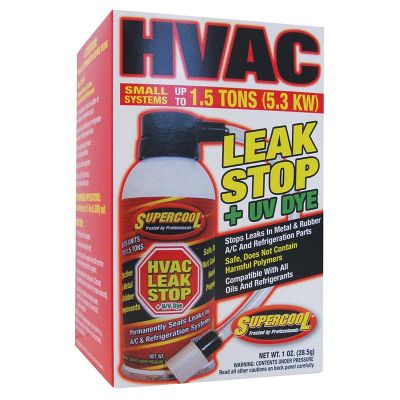 SUPERCOOL 28320B HVAC LEAK STOP PLUS U/V DYE (UP TO 1.5 TON UNIT)