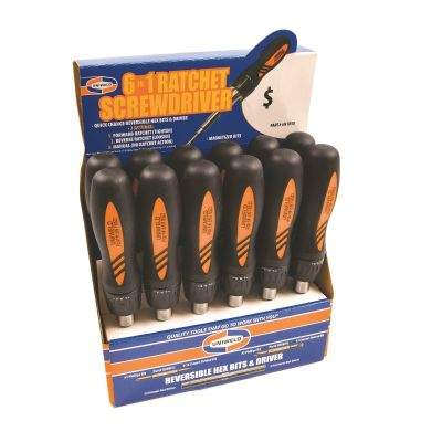 UNIWELD 6N1RSD RATCHET SCREWDRIVER
