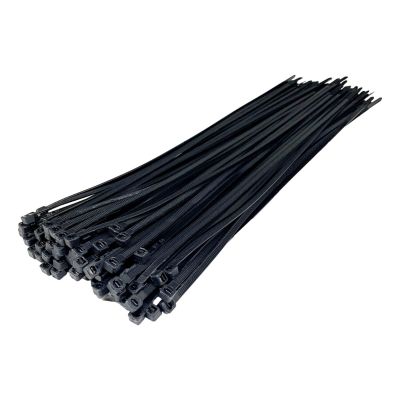 ICEAGE BLACK CABLE TIE 7.2 x 450MM