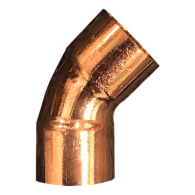 7/8" x 45° Copper Elbow