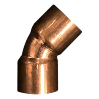 1 1/8" x 45° Copper Elbow