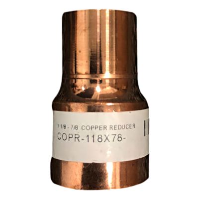 1 1/8" - 7/8" Copper Reducer