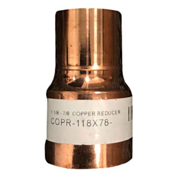 1 1/8" - 7/8" COPPER REDUCER